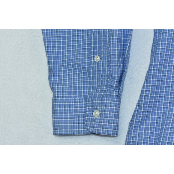 Ralph Lauren Classic Fit Mens Shirt Size XXL Blue White Plaid Button Down Cotton - Picture 6 of 12